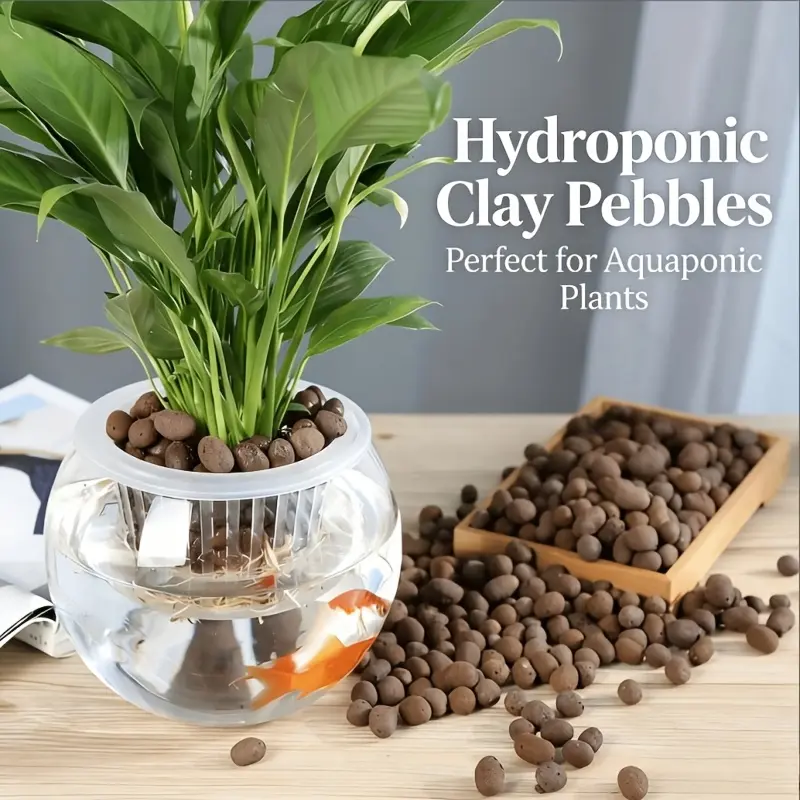 Aquarium Safe Expanded Clay Pebbles - Light, Breathable Leca Balls for Hydroponic Support, Succulents, Aquatic Plants and Gardening Propagation, Multiplant Use sohochic