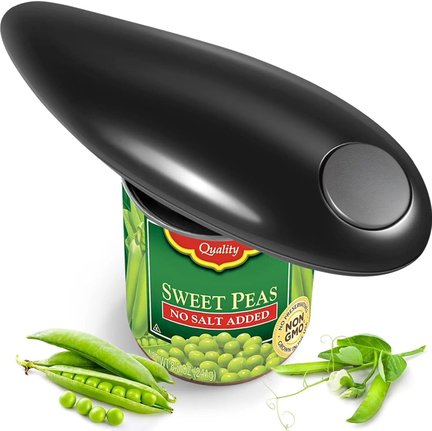Electric Can Opener - 1-Touch Automatic Tools and Gadgets, Cool Gadgets, Household Items for Smooth, Safe, Rapid Edge Opening, Hands-Free Operation, Compatible with Most Canned Goods, Ideal Kitchen Essential for Elderly Arthritis Sufferers