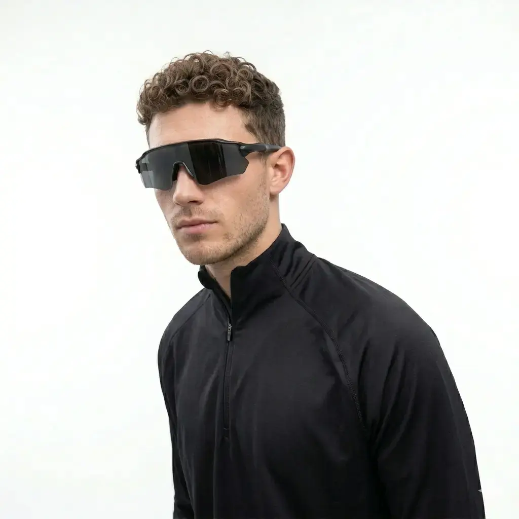 Unisex Sports Sunglasses | UV400 Outdoor Active Eyewear for Cycling, Running, Fishing & Hiking ( Three Replaceable Lenses )