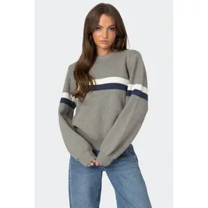 Nautical Striped Oversized Sweater Nautical Striped Oversized Sweater