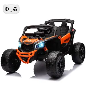All-Terrain Electric Ride-On UTV for Kids, Off-Road Toy Car with Remote Control, Large Seat, Spring Suspension & LED Lights for Boys & Girls