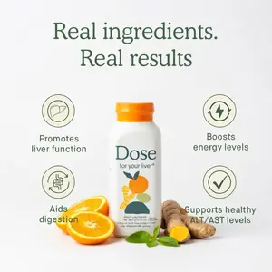 Dose for Your Liver 2oz, Liver Wellness Support Drink with Curcumin and Dandelion, Daily Detox Style Beverage, Gift Idea for Her or Him, 2025