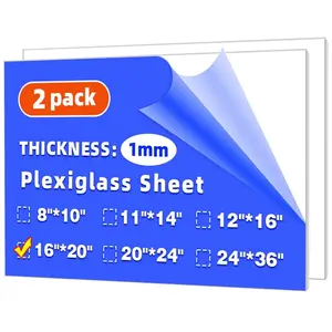 ( Pack) " x " Plexiglass Sheets mm Thick, Clear Acrylic Sheets Panel Cut to Size Plexiglass Acrylic Board, Cut with Engraver, Power Saw or Hand Tools, No Laser Cut.
