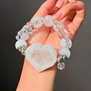 022 Clear Quartz Phantom Quartz Bracelet 2025 Energy High Quality Fashion Jewelry Magnetic Beads Bracelet Gift