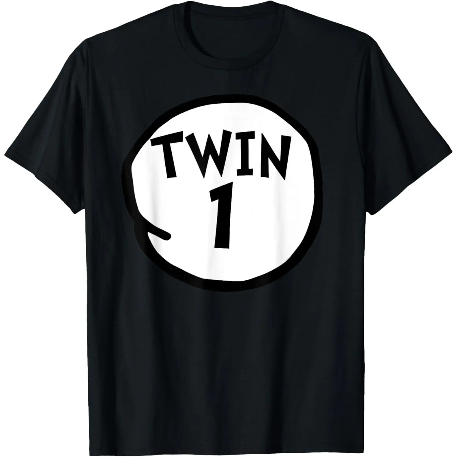 Twin 1 tee funny matching twin one T-Shirt,Made in USA