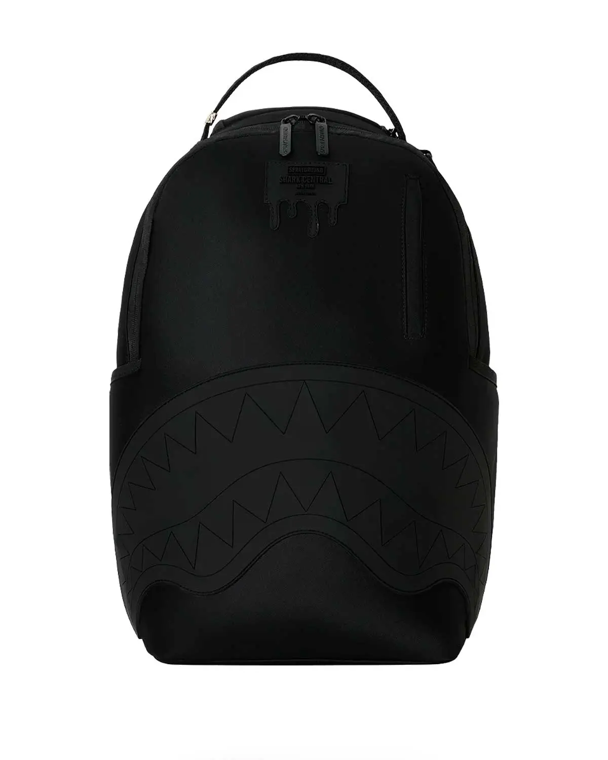 Sprayground Shark Central Blacked Out Embossed Nylon Backpack Sprayground Shark Central Blacked Out Embossed Nylon Backpack