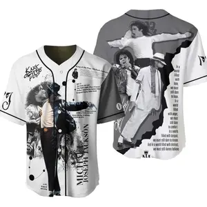 Personalized MJ Baseball Jersey - King of Pop Tribute Shirt