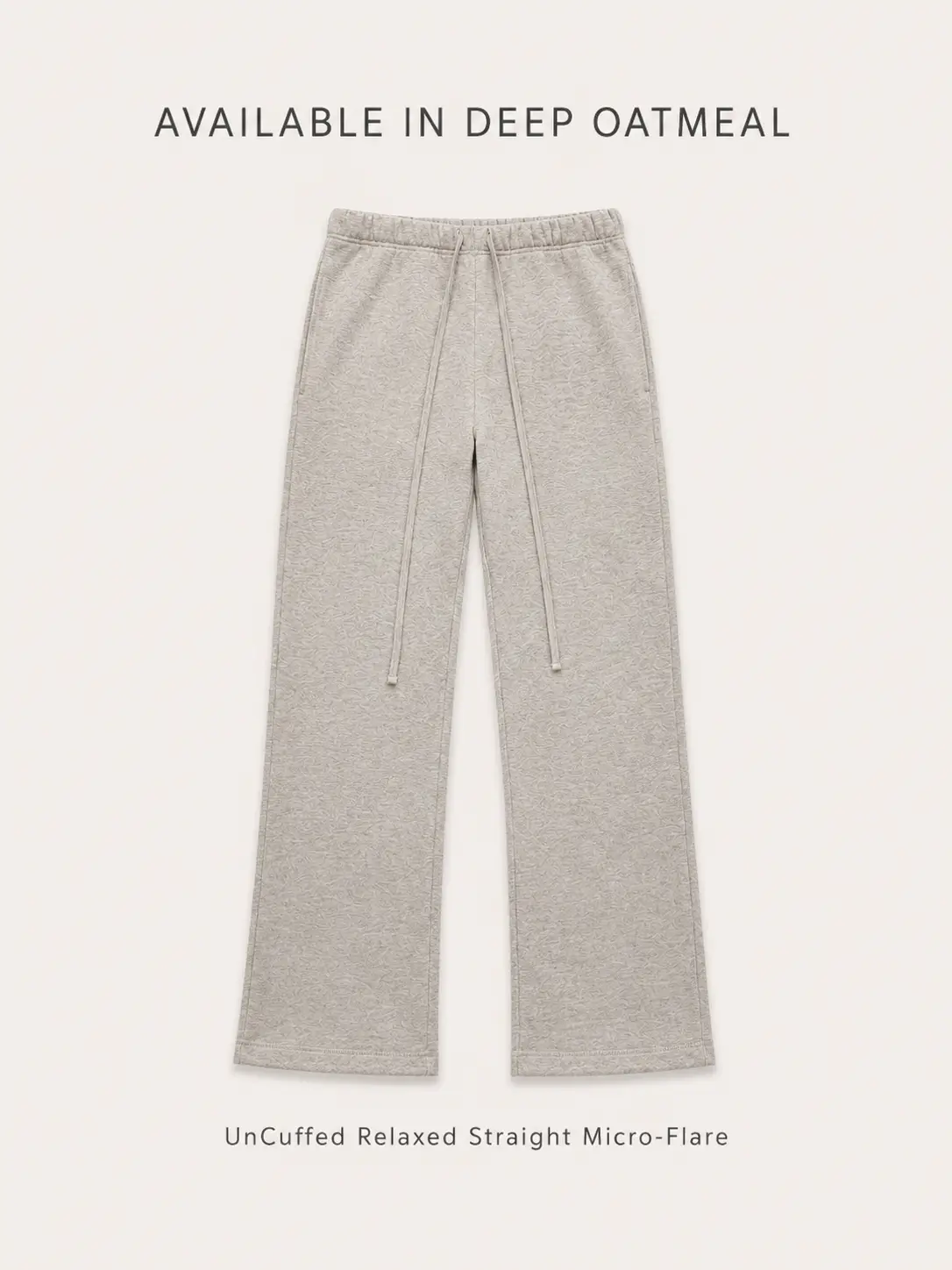 22 Men's Dark Oatmeal Heavyweight Ultra Soft Fleece Sweatpants - Menswear Uncuffed Relaxed Boxy Fit Plain Stylish Casual Everyday Bottoms, Tops