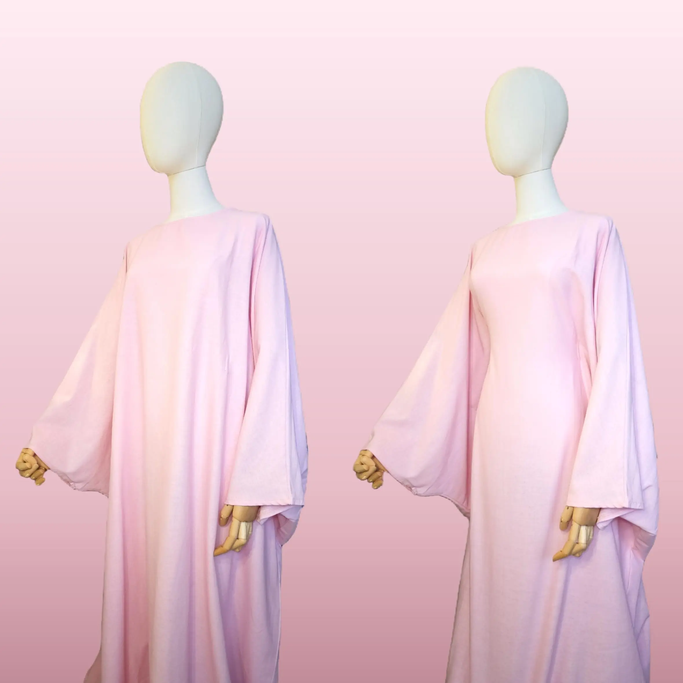 100% Linen Butterfly Abaya with Belt Modest Batwing Dress Natural Fiber  Machine Washable Navy Coffee Baby Pink White Matcha - TikTok Shop