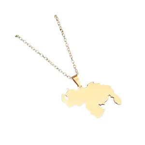 Venezuelan Map Necklace (smaller version)