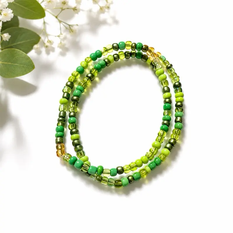 Tinker Bell inspired Seed Bead Bracelet
