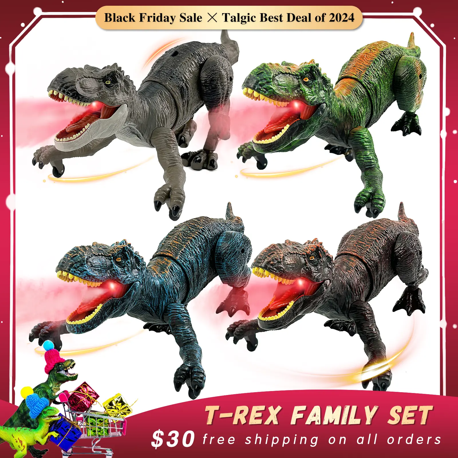 T-rex 4 in 1 Pack