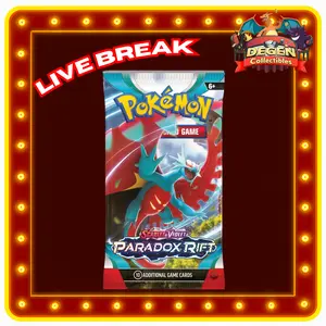 Pokémon TCG [ENG] Scarlet & Violet Paradox Rift - 1 Booster Pack LIVE RIP ONLY English Trading Cards Collectible Trading Cards