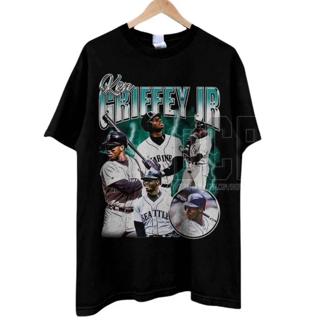 Vintage KEN GRIFFEY Jr Unisex Tshirt, Baseball Shirt, Classic 90s Graphic Tee, Vintage Bootleg, Retro, Crew Neck TShirt, Clothing Casual, Anniversary gift, High Quality, Trending Shirt, Sport, Gift for Friend, Family, Many Colors Size S To XL, tiktok shop