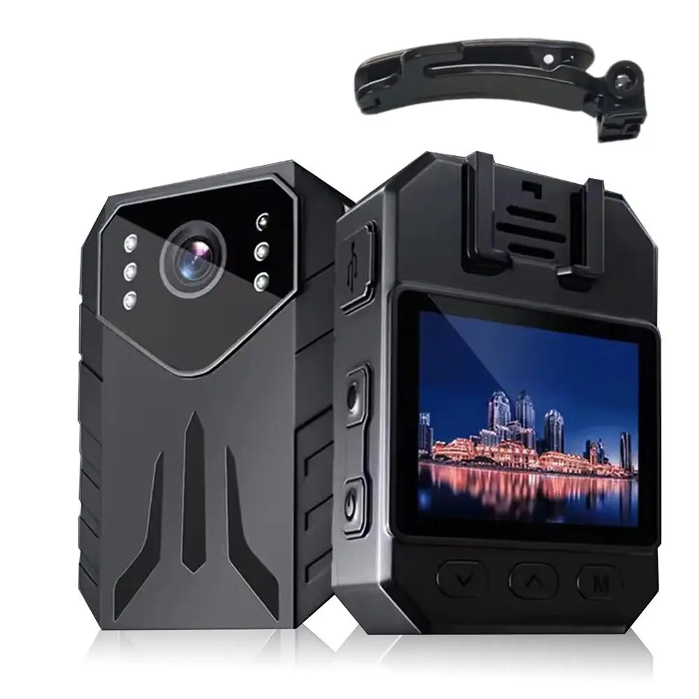 Professional 1080P FHD Body Camera with Night Vision & Audio Recording | Wearable Body Cam for Professionals & Outdoor Safety | 10HR Battery, 2.0 Screen, HD Recorder for Work Activities & Surveillance Portable Wearable Camcorder Video Recording Equipment