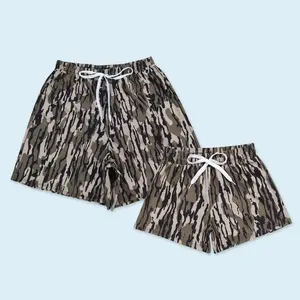 Boy camouflage print summer swim trunks camo Swimwear