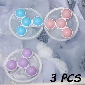 3-Pack Floating Lint Catcher Bags for Washing Machine, Reusable Pet Hair Remover, Home Cleaning Supplies, Laundry Lint Filter Nets, Laundry Balls, Laundry Products