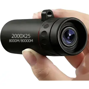 Mini Monocular Telescope Focusing Optical Binoculars Waterproof and Non-Slip Monoculars for Adults, Black