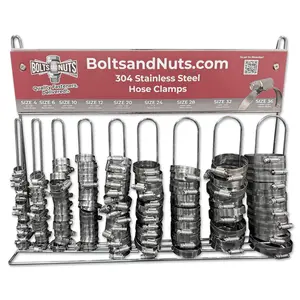 304 Stainless Steel Worm Gear Hose Clamps - 146 PCS