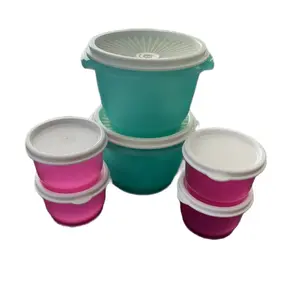 Portion Control Containers Set, Aesthetic Reusable Stackable Kitchen Servalier Bowls with Removable Lids, Ideal for Snack Storage