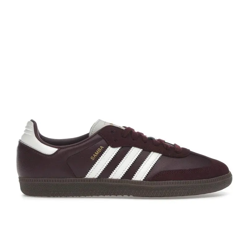 adidas Women's Samba OG Maroon Off White Gum, from StockX