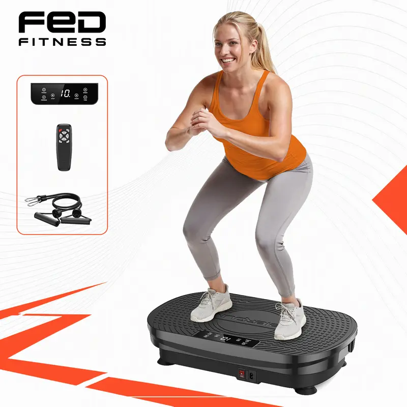 FED Fitness Feierdun Series VP2 Vibration Plate Whole Body Vibration Fitness Platform for Home Full Body Workout & Muscle Toning Training,outdoorfun