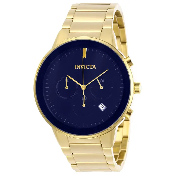 Invicta Specialty Men's Fashion Watch - 43mm Gold Case, 50m Water Resistance, Quartz Move., Stainless Steel Strap (ZG-29482)