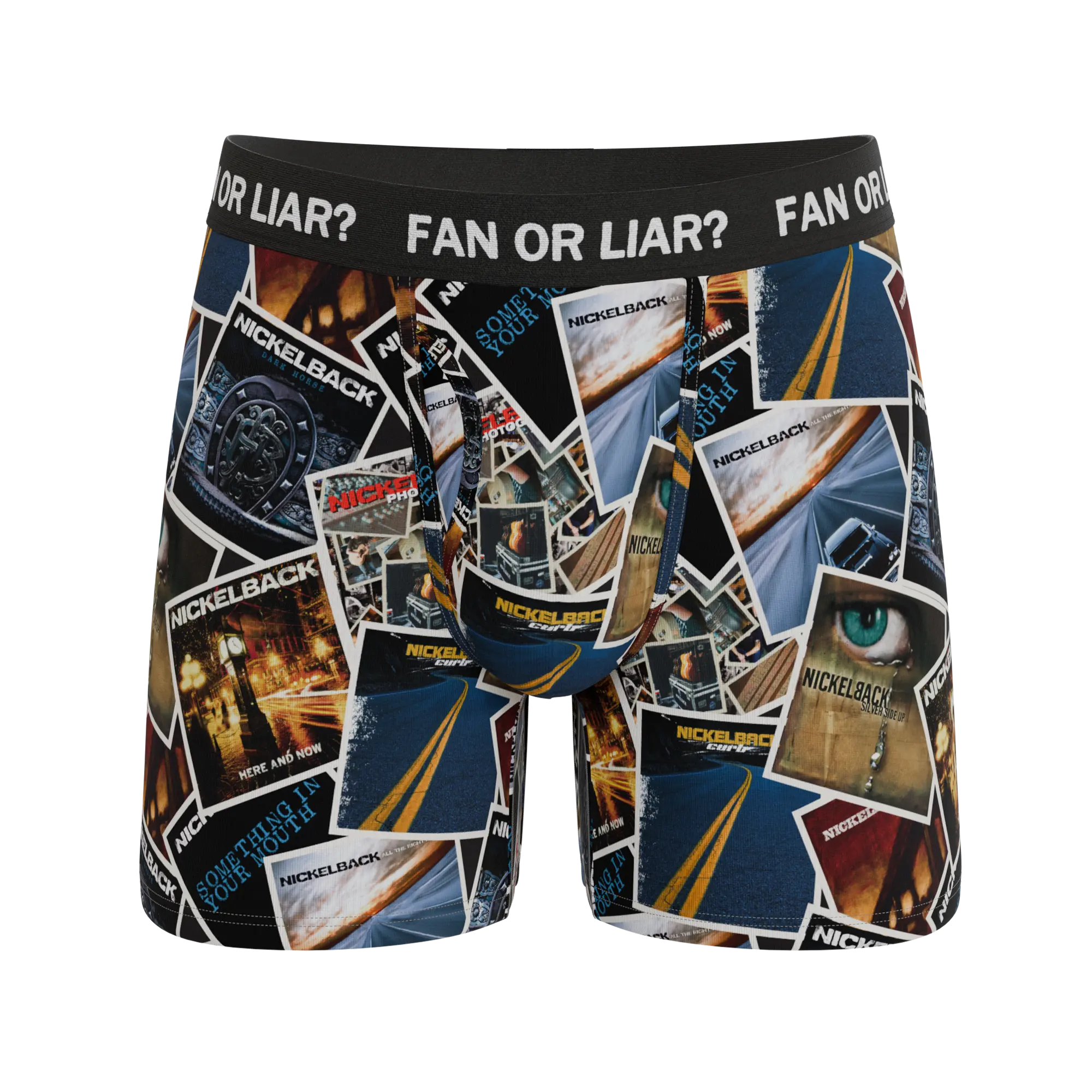The Fan or Liar | Shinesty Shinesty X Nickelback Albums Ball Hammock® Pouch Underwear With Fly