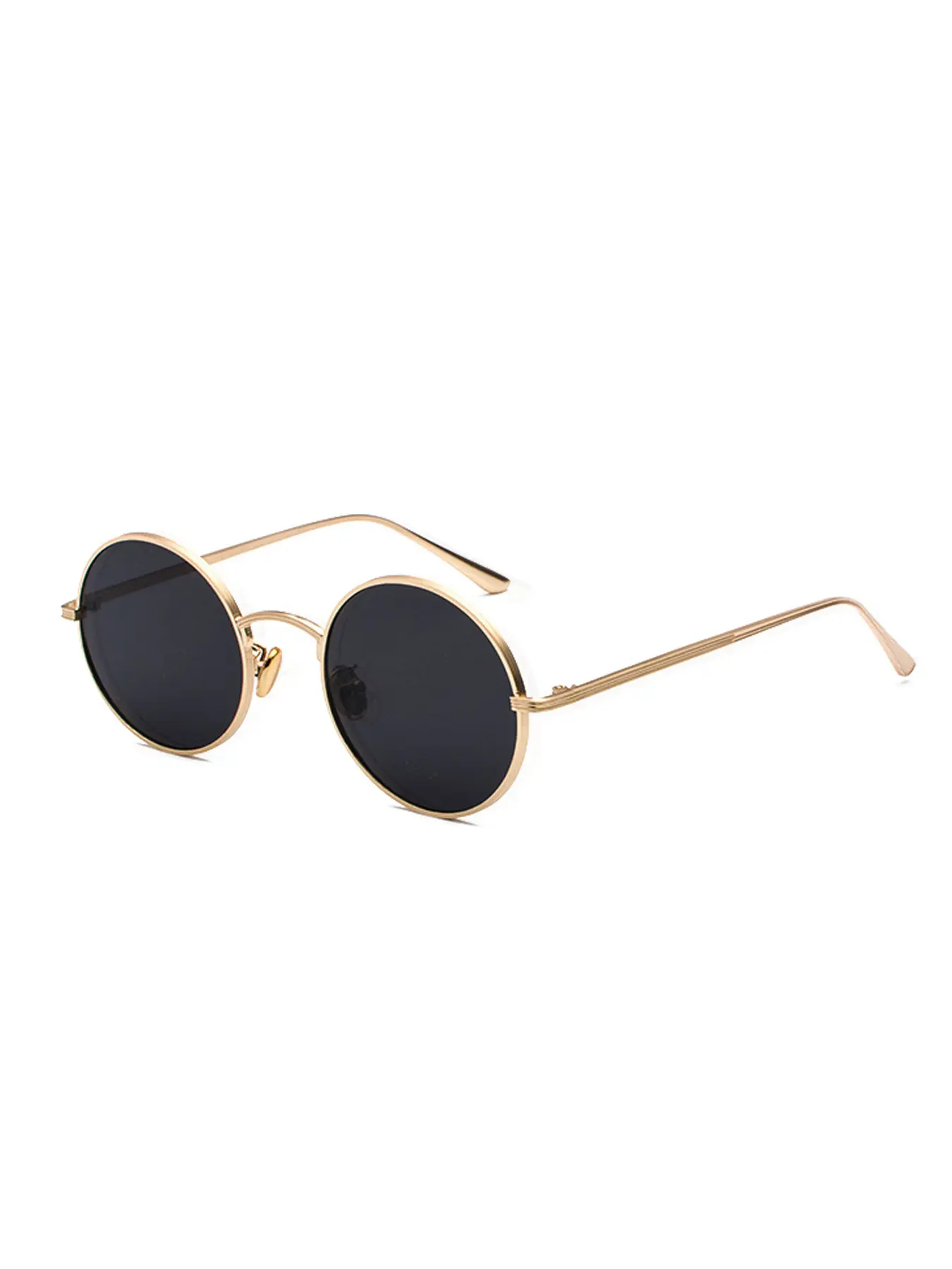 Round Polarized Shades Sunglasses Men Women Retro Sun Glasses Male Female Metal Frame Eyewear Driving UV400 Sun Protective Eyewear Trendy Casual Sunglasses Polarised Sunglasses Trendy Styling Sunglasses