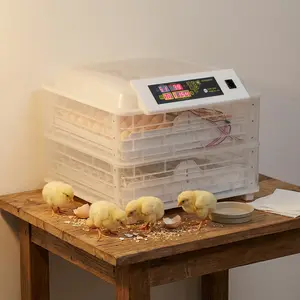 112-Egg Fully Automatic Incubator with Auto-Turning & Digital Control, 2-Layer Poultry Hatcher with Smart PID System & Egg Candler for Chicken, Duck, Quail