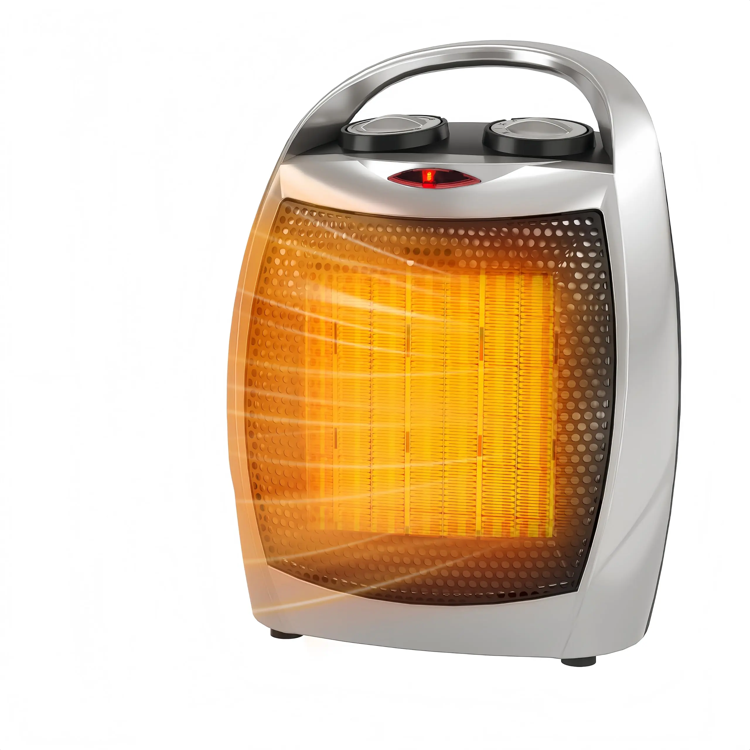 Garvee Portable Electric Space Heater - 1500W/750W Thermostat, 2-in-1 Fast Heating Ceramic Desk Heater & Fan, Safe Quiet <45 dB for Office, Room, Under Desk Use, Tip-Over Overheat Protection