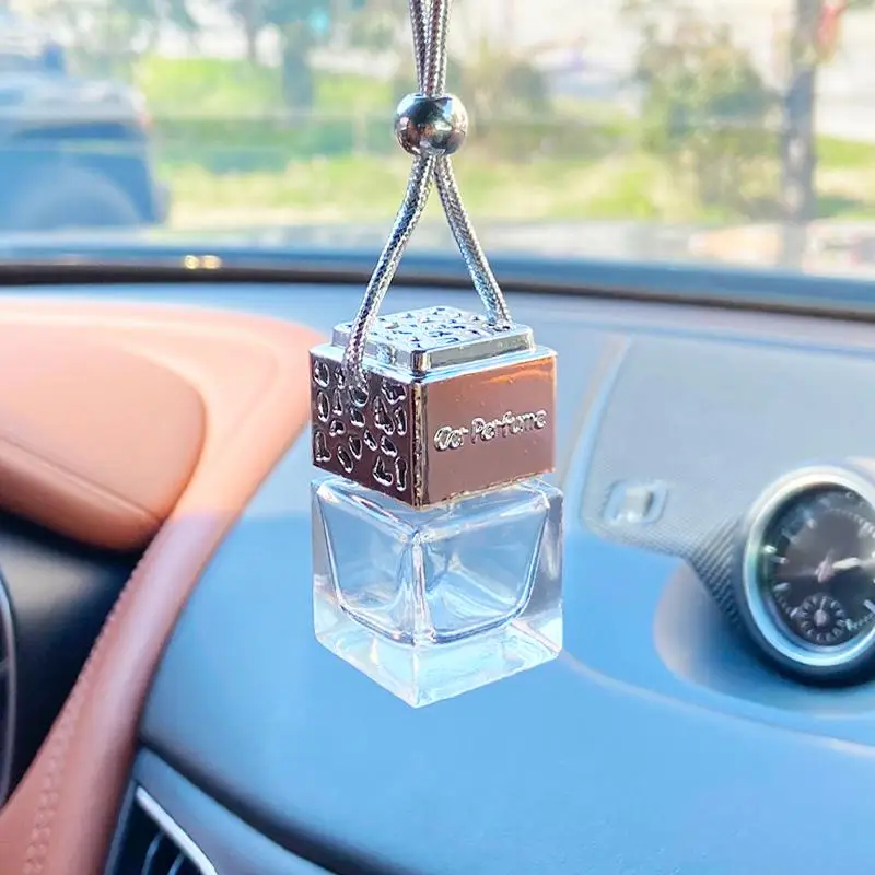 Car Air Fresheners Empty Bottle, 8ml Hanging Car Decor for Rearview Mirror, Car Interior Empty Perfume Bottle, Car Accessories, Truck Accessories, Veh