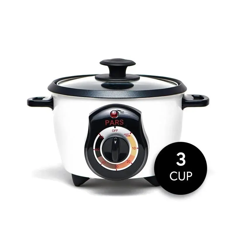 Pars Automatic Persian Rice Cooker - Tahdig Rice Maker Perfect Rice Crust, 3 Cup