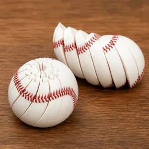 Baseball Fidget Ball Toy, Smooth-Spinning Pocket Desk Toy for Stress Relief & Focus - Sensory Fidget Gadget for Baseball Fans, Adults & Office Use (Baseball)