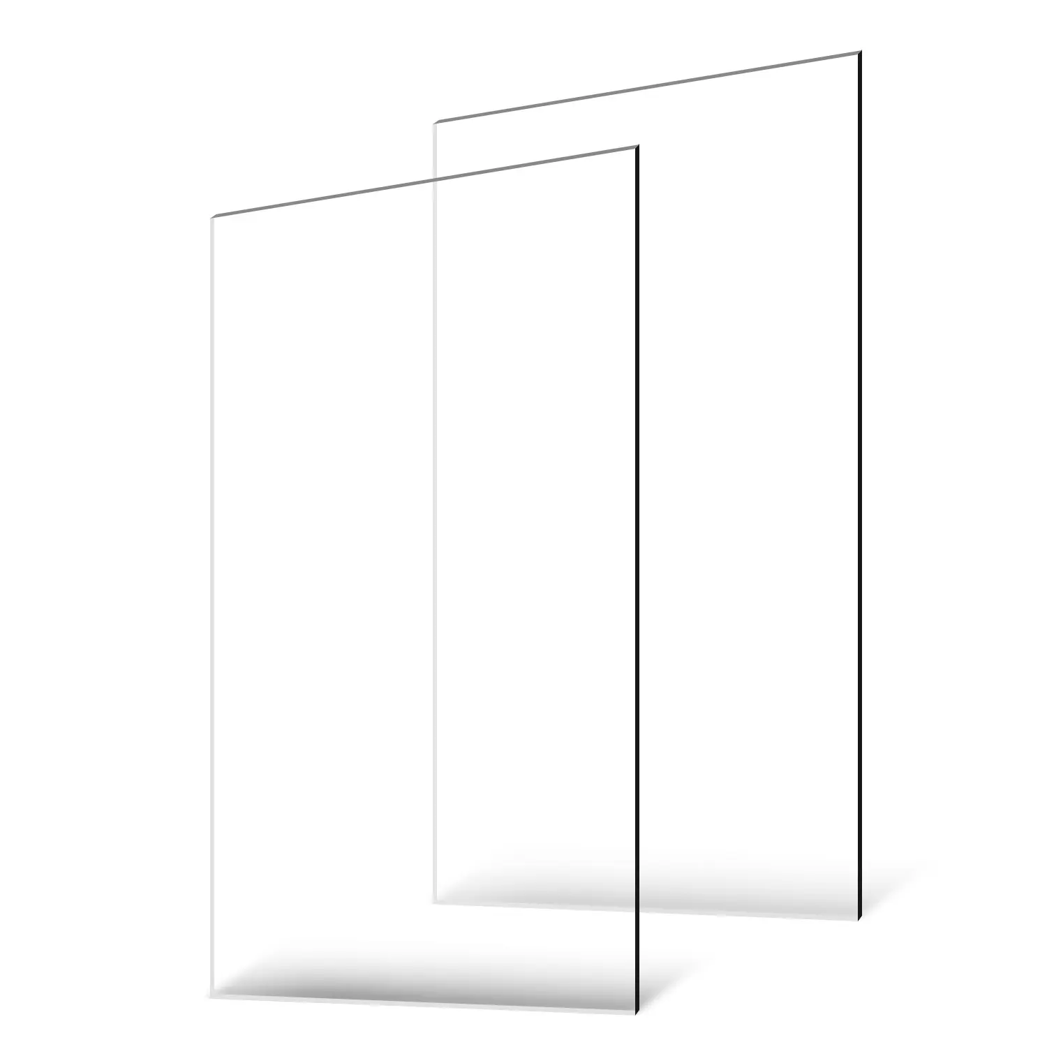 VEVOR 2-Pack Plexiglass Acrylic Sheets, 24x48 in 1/8" Thick Cast Plastic Sheets for Crafting Projects, Picture Frame Glass Replacement, Easy to Cut #SohoChic