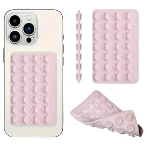Silicone Double-sided Suction Cup Phone Case Back Detachable Bracket, Phone Back Holder, Suitable for Travel Essentials, School Return Season Essentials, Screen Protector