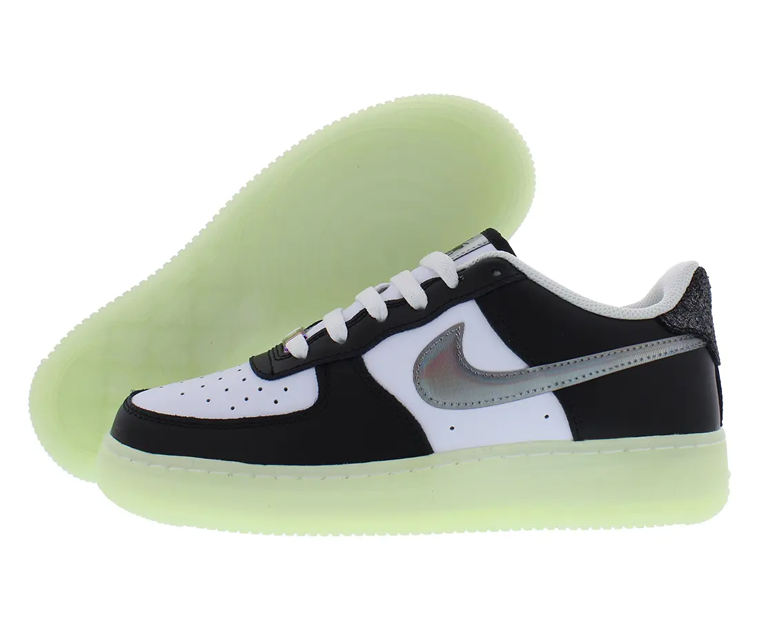 Nike Air Force 1 LV8 GS Boys' Casual High Top Leather Sneakers, Kids' Grade School Athletic Shoes for Sports and Everyday Wear, Sneakers Trainer Shoes, White High Top, Laces, Sports Sneakers