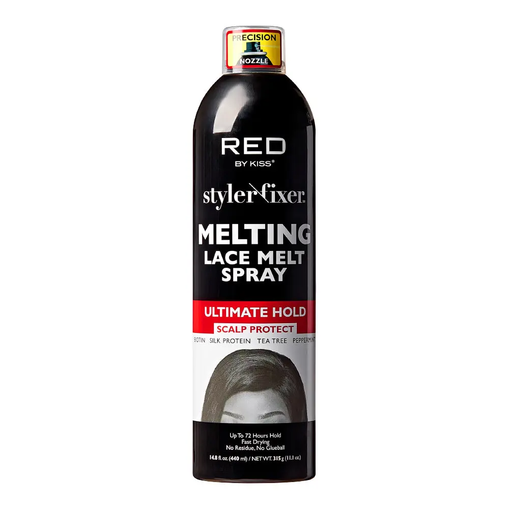 RED by KISS Ultimate Hold Lace Bond Spray with Biotin – 20X Strong Lace Melt Wig Install Spray, Long‑Lasting Hold up to 72 Hours