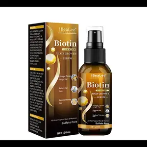 IBEALEE COSMETICS- Premium Biotin Hair Essential Oil 20ml - Sulfate-Free Formula for all types of hairs. Safety: External use only, keep out of reach of children, avoid eye contact, discontinue use if rash/itching occurs