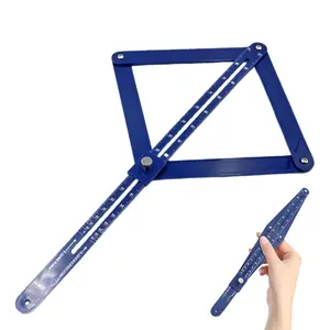 Corner Angle Finder Tool, Miter  Protractor with Scale, Miter Angle Finder, Digital Angle Scale (Blue)