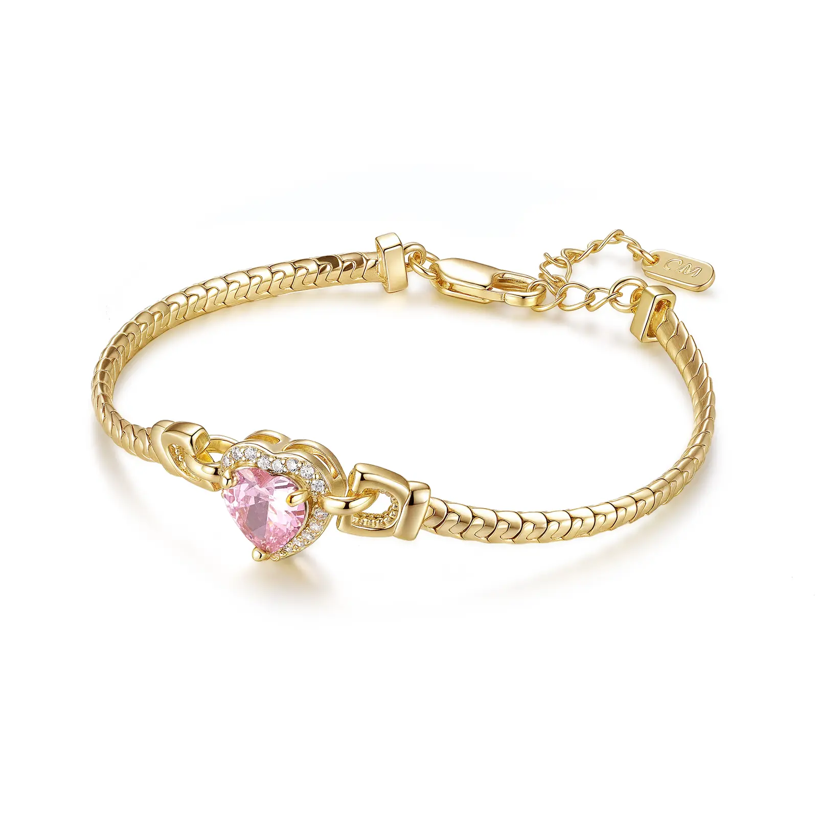 Pink Heart (Gold)