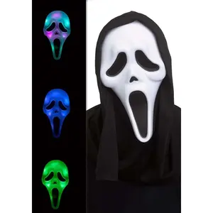 Adult Color Changing Ghost Face Costume Mask