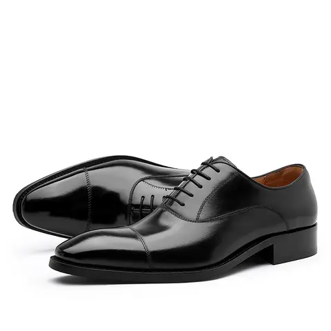 DESAI Lace-up Gentleman Oxford Leather Man's Wedding Dress Shoes DS8988