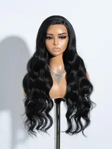 28 Inch Long Deep Wavy Wigs for Women, Gorgeous Fluffy Wigs without Bangs, Synthetic Lace Front Wigs for Party, Daily Use