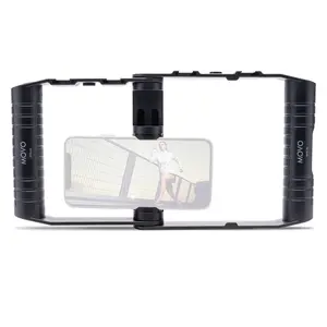 Movo - SPR-20 | Foldable Smartphone Video Rig Cage | Adjustable, Portable Design | Accessory Mounts