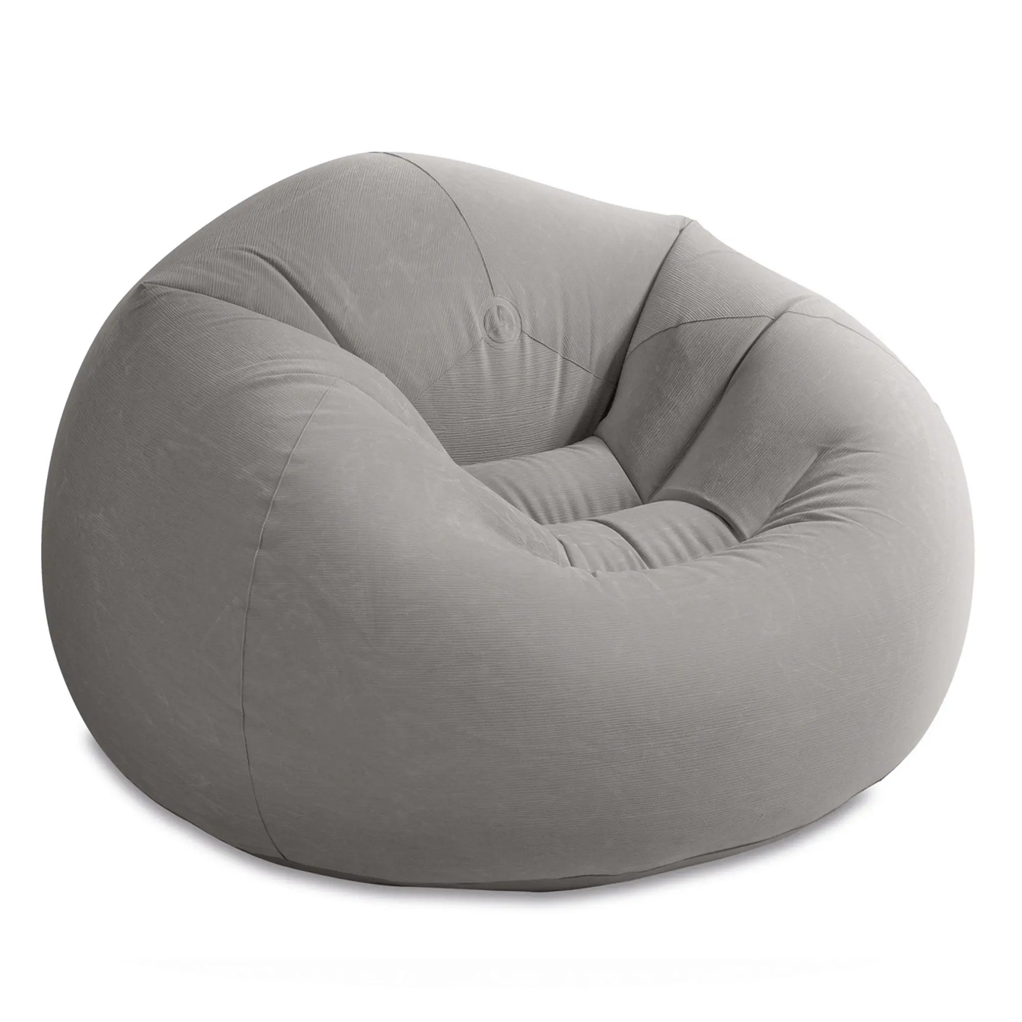 Intex 68579EP Inflatable 42 x 41 x 27 Inch Beanless Bag Lounge Chair, Gray