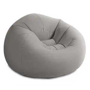 Intex 68579EP Inflatable 42 x 41 x 27 Inch Beanless Bag Lounge Chair, Gray