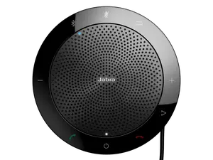 Jabra Speak 510 Portable Speaker, USB or Wireless Bluetooth Speaker for Meetings and Calls with Crystal-Clear Sound, Works with All Meeting Platforms - Microsoft Teams, Google Meet, Zoom, Black