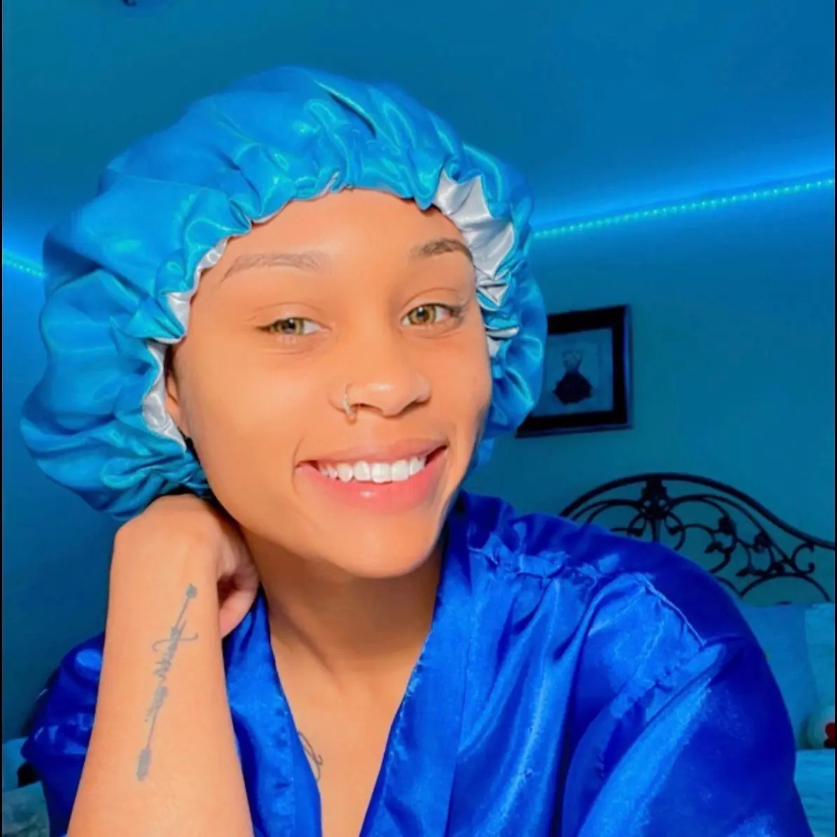 Frozen Reversible Satin Bonnets