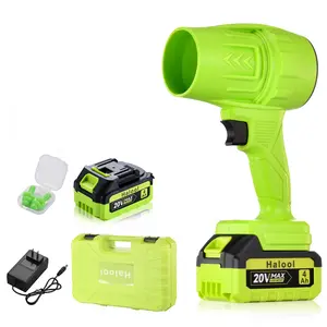 1500W Cordless Turbo Jet Blower, Brushless Motor Violent Turbo Fan, Portable Leaf Blower & Air Duster for Car Drying, Snow Removal, Home & Garden Use